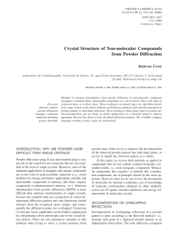 Crystal Structure of Non-molecular Compounds from Powder