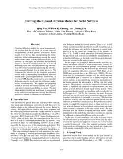 Inferring Motif-Based Diffusion Models for Social Networks