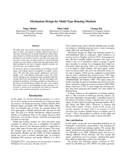 Mechanism Design for Multi-Type Housing Markets