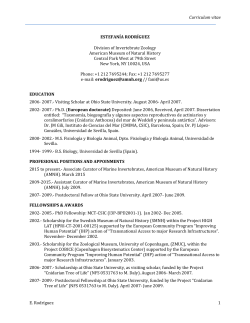 full CV - American Museum of Natural History
