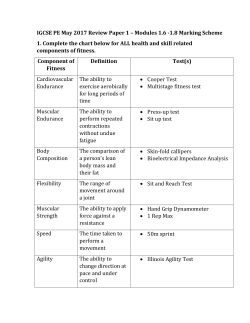Modules 1.6 -1.8 Marking Scheme 1. Complete the