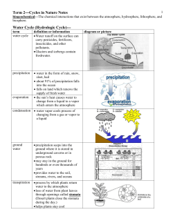 biogeochemical---The chemical interactions that exist between the