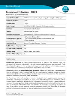 Postdoctoral Fellowship