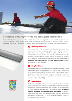 Firestone UltraPlyTM TPO: An ecological membrane