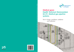 Medical gases Health Technical Memorandum 02