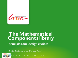 The Mathematical Components library