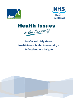 Let Go and Help Grow - Community Health Exchange