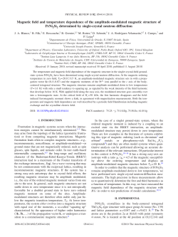 Magnetic field and temperature dependence of the amplitude