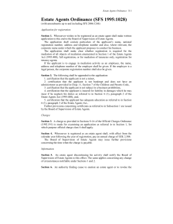 Estate Agents Ordinance