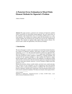 A Posteriori Error Estimation in Mixed Finite Element Methods for