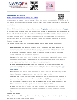 SWW-Staying Safe on Campus