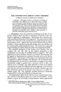 THE CONSTRUCTIVE JORDAN CURVE THEOREM