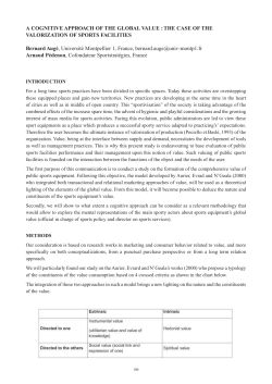 A COGNITIVE APPROACH OF THE GLOBAL VALUE
