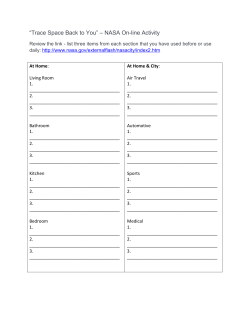 “Trace Space Back to You” – NASA On