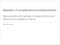 Separation of converted and unconverted photons