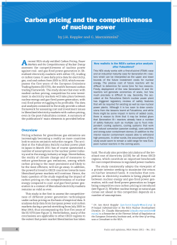 Carbon pricing and the competitiveness of nuclear power