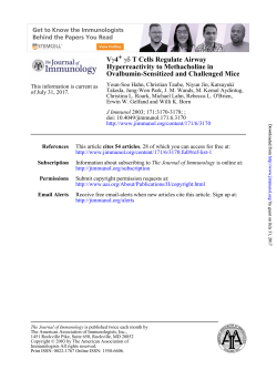 Ovalbumin-Sensitized and Challenged Mice Hyperreactivity to
