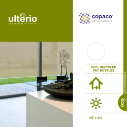 OF = 3% 100% RECYCLED PET BOTTLES