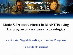 Applicability of Mode Selection Criteria to Multiple Beam Antennas