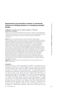 Experimental and simulation analysis of community structure of