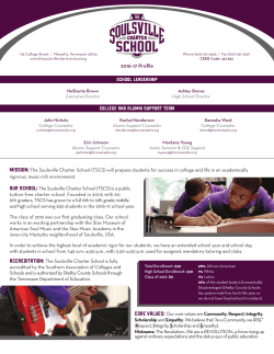 2016&ndash;17 Profile SCHOOL LEADERSHIP COLLEGE AND ALUMNI