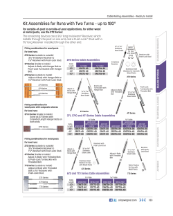 Kit Assemblies for Runs with Two Turns &ndash; up to 180