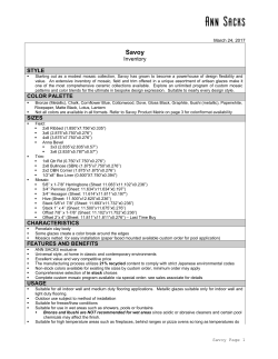 Savoy Product Info 3.24.17