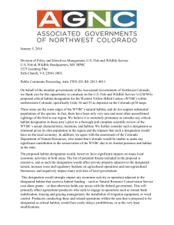 January 5, 2014 Division of Policy and Directives Management, U.S.