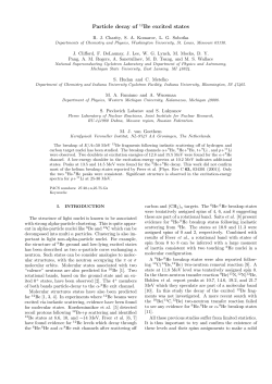 Particle decay of 12Be excited states