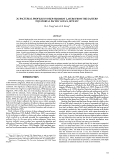 26. Bacterial Profiles in Deep Sediment Layers from the Eastern