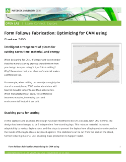Form Follows Fabrication: Optimizing for CAM using