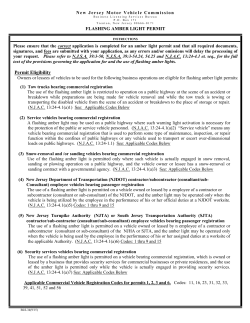 BLS-34 Amber Light Permit application