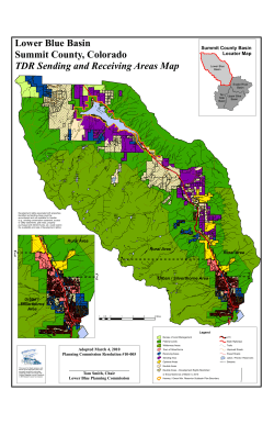 TDR Sending and Receiving Areas Map