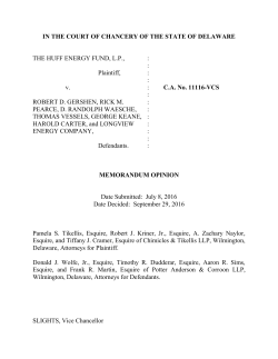 CA No. 11116-VCS - Delaware Courts