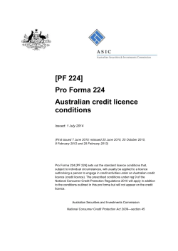 ASIC Pro Forma [PF 224]