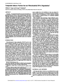 Teniposide Induces Nuclear but not