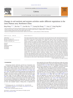 Changes in soil nutrient and enzyme activities under different