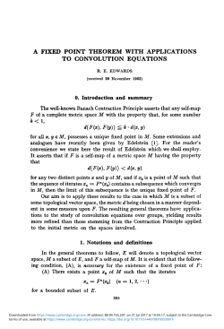A fixed point theorem with applications to convolution equations