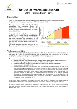 Draft EAPA Position Paper Version 2