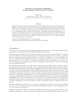 OPTIMAL INVESTMENT PROBLEMS WITH MARKED POINT