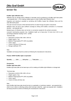 Interne Mitteilung - GRAF Plastics Australia