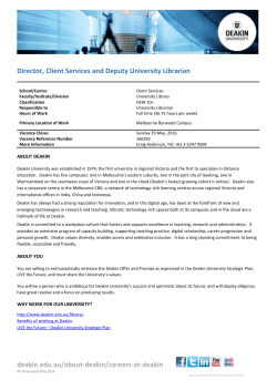 Director, Client Services and Deputy University Librarian