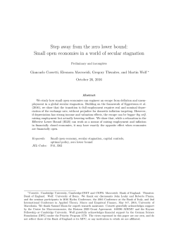 Step away from the zero lower bound: Small