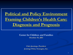 Chris Jennings, Jennings Policy Strategies, Inc.