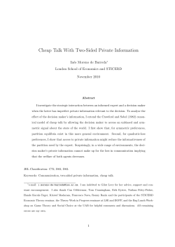 Cheap Talk With Two-Sided Private Information