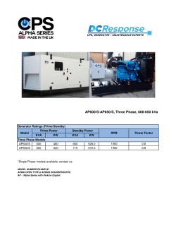 AP600/S-AP650/S, Three Phase, 600-650 kVa