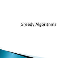 Greedy Algorithm