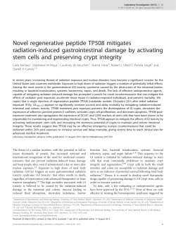 TP508 Mitigates Radiation Induced GI Damage