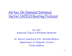 AODV - Department of Computer Science