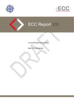 LSA Licensee Administration/NRA